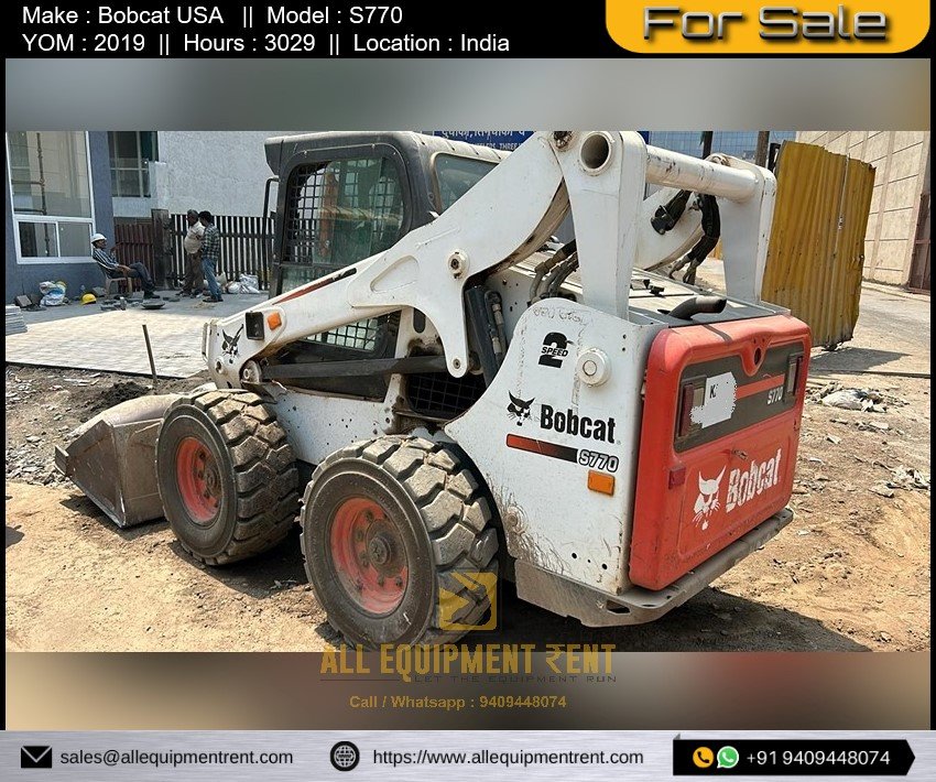 Used Bobcat S770 2019 RTO Registered for Sale with 5 Attachments